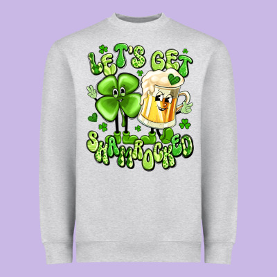 Let's Get Shamrocked Heavyweight Sweatshirt Designed By Artiststas