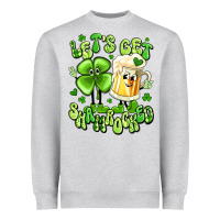 Heather Grey let's get shamrocked Heavyweight Sweatshirt - Artiststas
