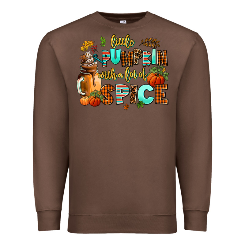 Little Pumpkin With A Lot Of Spice Premium Sweatshirt by AdoDesignShop | Teevron