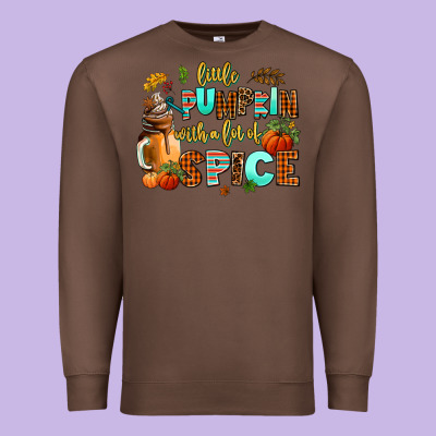 Little Pumpkin With A Lot Of Spice Premium Sweatshirt Designed By Adodesignshop
