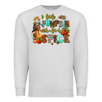 Dove Grey little pumpkin with a lot of spice Premium Sweatshirt - AdoDesignShop