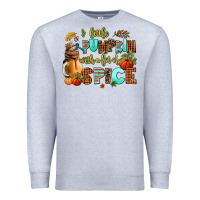 Heather Grey little pumpkin with a lot of spice Premium Sweatshirt - AdoDesignShop