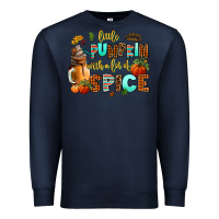 Navy little pumpkin with a lot of spice Premium Sweatshirt - AdoDesignShop