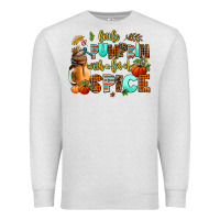 Oatmeal Heather little pumpkin with a lot of spice Premium Sweatshirt - AdoDesignShop