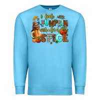 Ocean Blue little pumpkin with a lot of spice Premium Sweatshirt - AdoDesignShop