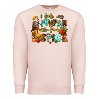 Pale Pink little pumpkin with a lot of spice Premium Sweatshirt - AdoDesignShop