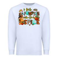 White little pumpkin with a lot of spice Premium Sweatshirt - AdoDesignShop