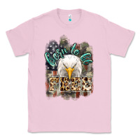 Bubblegum Pink Born to be free 4th of july Classic Tee - HowdyJamesFarm
