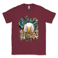 Burgundy Born to be free 4th of july Classic Tee - HowdyJamesFarm