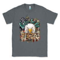 Charcoal Heather Born to be free 4th of july Classic Tee - HowdyJamesFarm