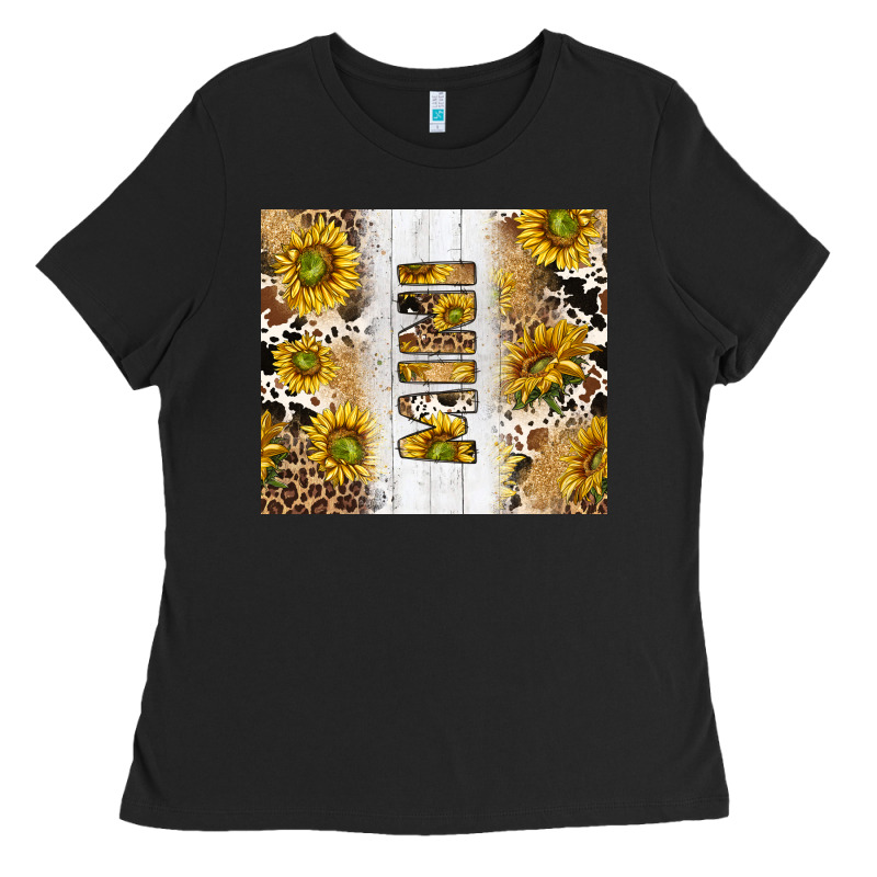 Western Mother's Day Mini With Cowhide And Sunflowers Tumbler Tbs Ladies Tee by TumblerDesignByShophia | Teevron
