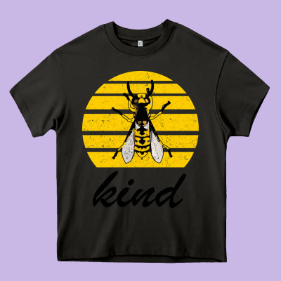 Bee Kind Heavy Core Tee Designed By Bettercallsaul