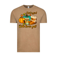 Vintage Coffee just a girl who loves fall Vintage Tee - Jasminsmagicworld