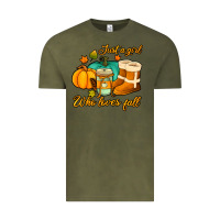 Vintage Olive just a girl who loves fall Vintage Tee - Jasminsmagicworld