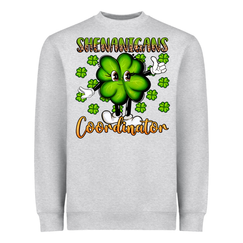 Shenanigans Coordinator St Patrick S Day Artiststas Heavyweight Sweatshirt by Artiststas | Teevron