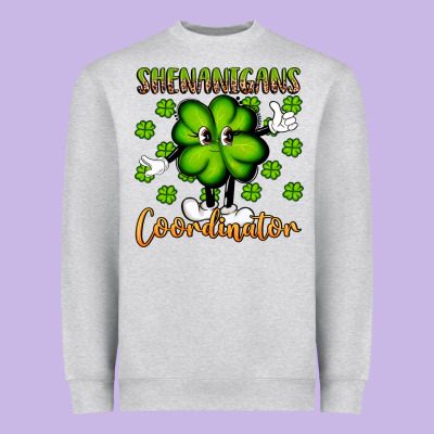 Shenanigans Coordinator St Patrick S Day Artiststas Heavyweight Sweatshirt Designed By Artiststas