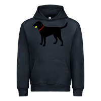 Navy Labrador Retriever Fetch, Black Lab Play Ball Urban Hoodie - longCreatives