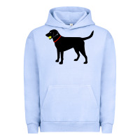 Pigment Grape Ice Labrador Retriever Fetch, Black Lab Play Ball Urban Hoodie - longCreatives