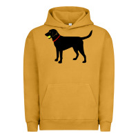 Pigment Peanut Butter Labrador Retriever Fetch, Black Lab Play Ball Urban Hoodie - longCreatives