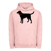 Pigment Salmon Labrador Retriever Fetch, Black Lab Play Ball Urban Hoodie - longCreatives