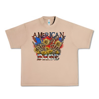 Burro American babe 4th of july Urban Heavy Tee - CowGirlArtShop