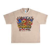 French Oak American babe 4th of july Urban Heavy Tee - CowGirlArtShop