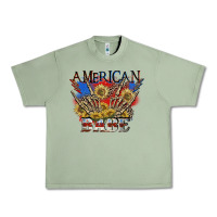 Oil Green American babe 4th of july Urban Heavy Tee - CowGirlArtShop