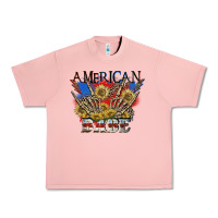 Salmon American babe 4th of july Urban Heavy Tee - CowGirlArtShop