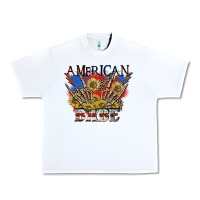White American babe 4th of july Urban Heavy Tee - CowGirlArtShop