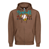 Chestnut western leopard serape wooden sunflowers  turquoise glitter mom baseba Zipper Hoodie - Artiststas