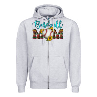 Heather Grey western leopard serape wooden sunflowers  turquoise glitter mom baseba Zipper Hoodie - Artiststas