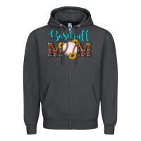 Smoke western leopard serape wooden sunflowers  turquoise glitter mom baseba Zipper Hoodie - Artiststas