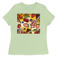 Matcha summer ice cream with fruits Ladies Tee - TumblerDesignByShophia