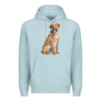 Blue Mist Labrador Retriever llustrations Premium Hoodie - LillyAllenDesigns