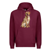 Burgundy Labrador Retriever llustrations Premium Hoodie - LillyAllenDesigns