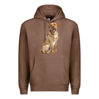 Chestnut Labrador Retriever llustrations Premium Hoodie - LillyAllenDesigns