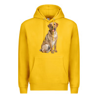 Lemon Labrador Retriever llustrations Premium Hoodie - LillyAllenDesigns