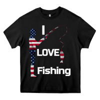 I Love Fishing Heavy Core Tee | Teevron