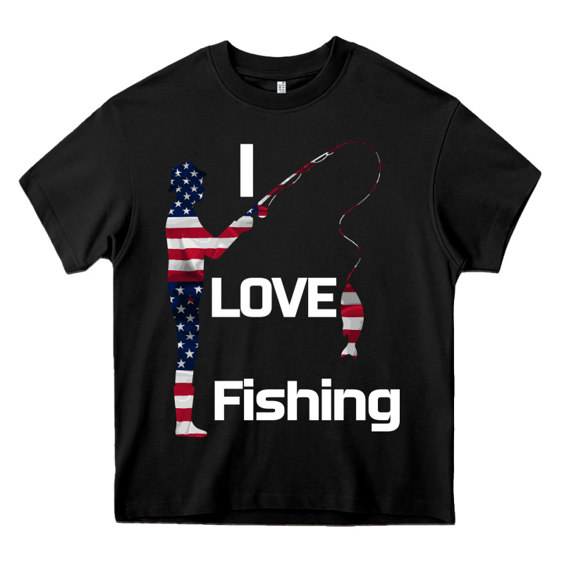 I Love Fishing Heavy Core Tee by Bettercallsaul | Teevron