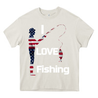 Cream I love fishing Heavy Core Tee - Bettercallsaul