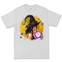 Dove Grey Black Witch Premium Tee - texasbilliewilder