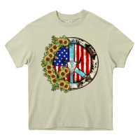 Mossy Peace sign Heavy Core Tee - JahusDesignShop
