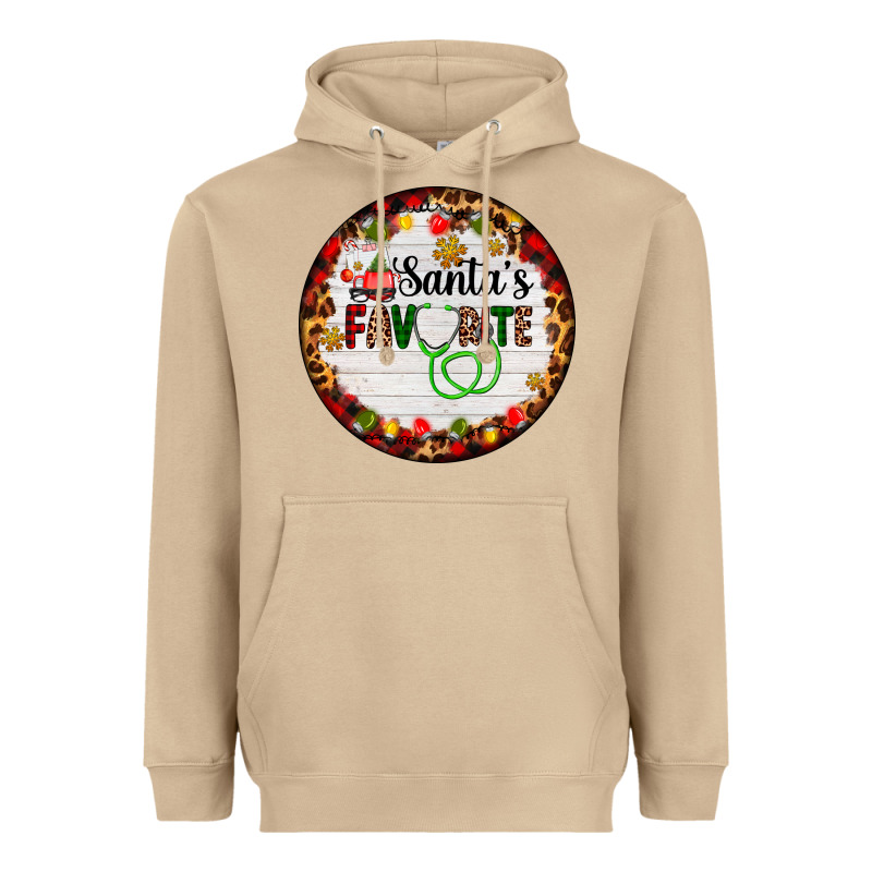 Santa's Favorite Custom Medical Occupation Heavyweight Hoodie by AdoDesignShop | Teevron