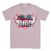 Lilac American junkie 4th of july Classic Tee - HowdyJamesFarm