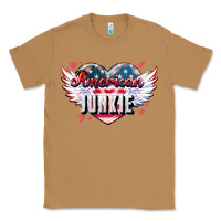 Toasted Coconut American junkie 4th of july Classic Tee - HowdyJamesFarm