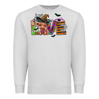 Dove Grey love halloween heifer Premium Sweatshirt - AdoDesignShop