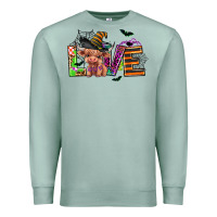 Seafoam love halloween heifer Premium Sweatshirt - AdoDesignShop