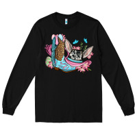 Black Easter cowboy boots hat Long Sleeve Tee - OliviaCreatesArt
