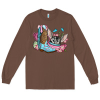 Chestnut Easter cowboy boots hat Long Sleeve Tee - OliviaCreatesArt