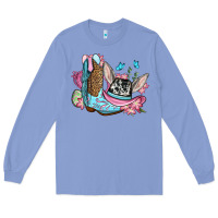 Colony Blue Easter cowboy boots hat Long Sleeve Tee - OliviaCreatesArt